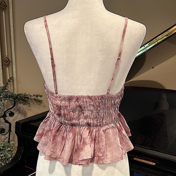 Graffiti Smocked Top with Ruffle - Picture 4 of 7